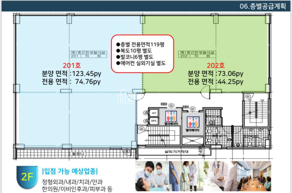 인천 미추홀구 주안동 인주대로 인하 매디컬 센터 1-9층 분양 / 임대 (문의 주세요) 월세 매물번호 11737 사진 2