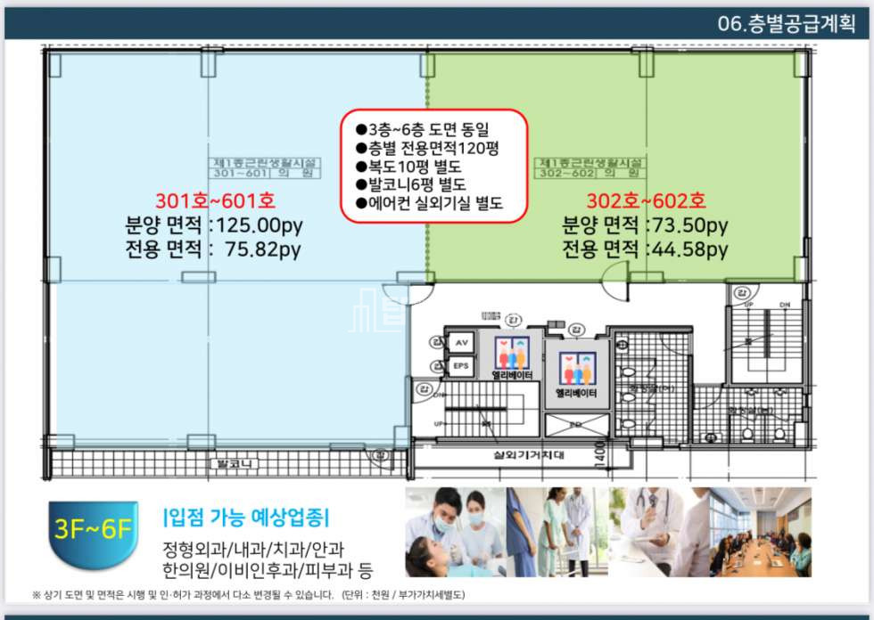인천 미추홀구 주안동 인주대로 인하 매디컬 센터 1-9층 분양 / 임대 (문의 주세요) 월세 매물번호 11737 사진 3
